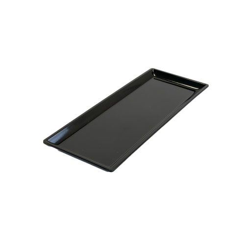 Bandeja de cortesía de la colección Del Mar, negro pulido